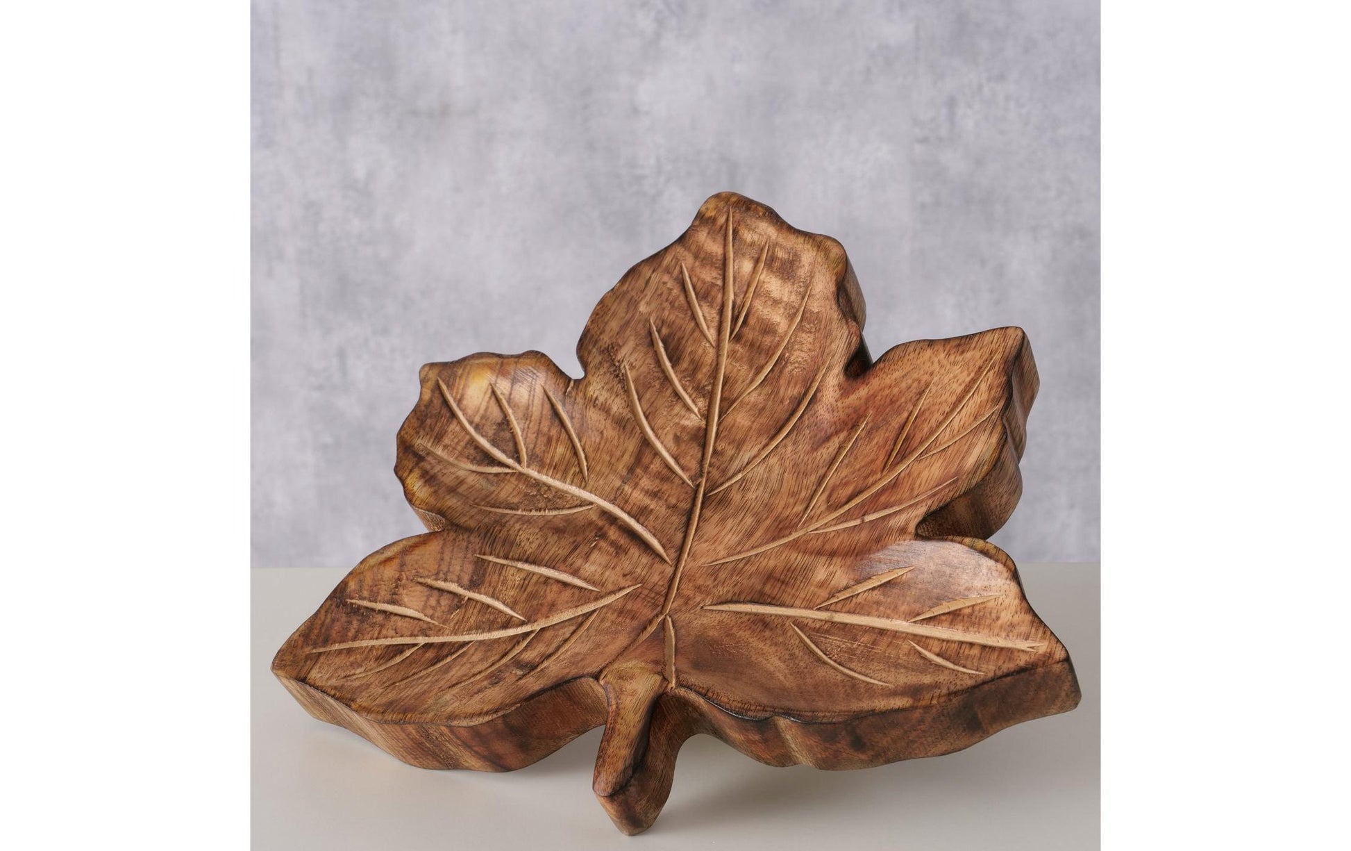 Boltze Schale Mapla – 2,8 × 21,7 × 20,3 cm, Holz, Braun