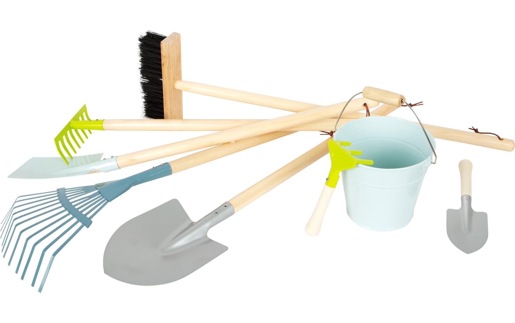 Small foot Werkzeugkoffer (Spielzeug) – 7-teilig – ab 3 Jahren – Metall, Holz – mehrfarbig