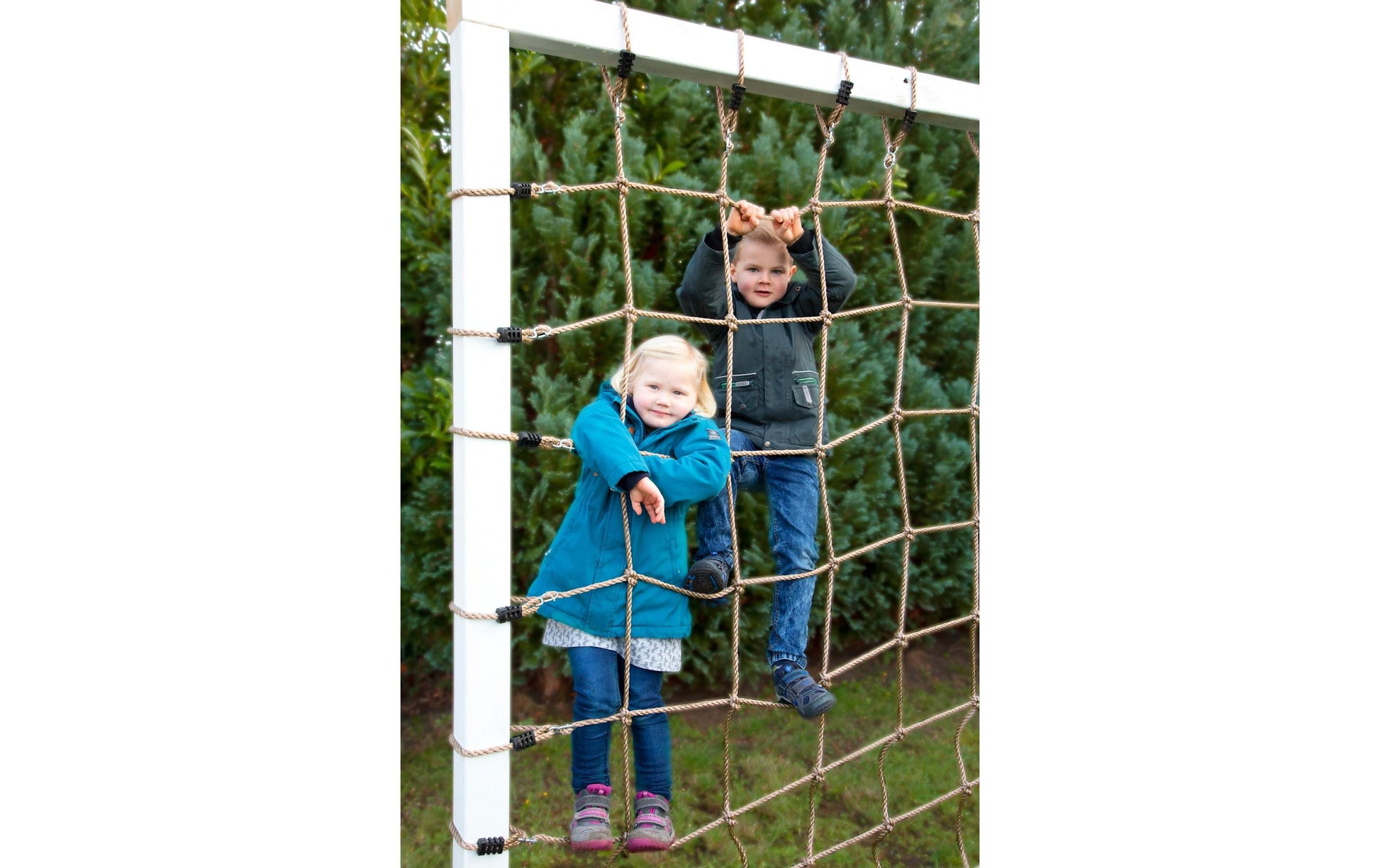 Small foot 11876 Kletternetz – max. 100 kg – 150 × 200 cm – ab 3 J. – Stoff, braun