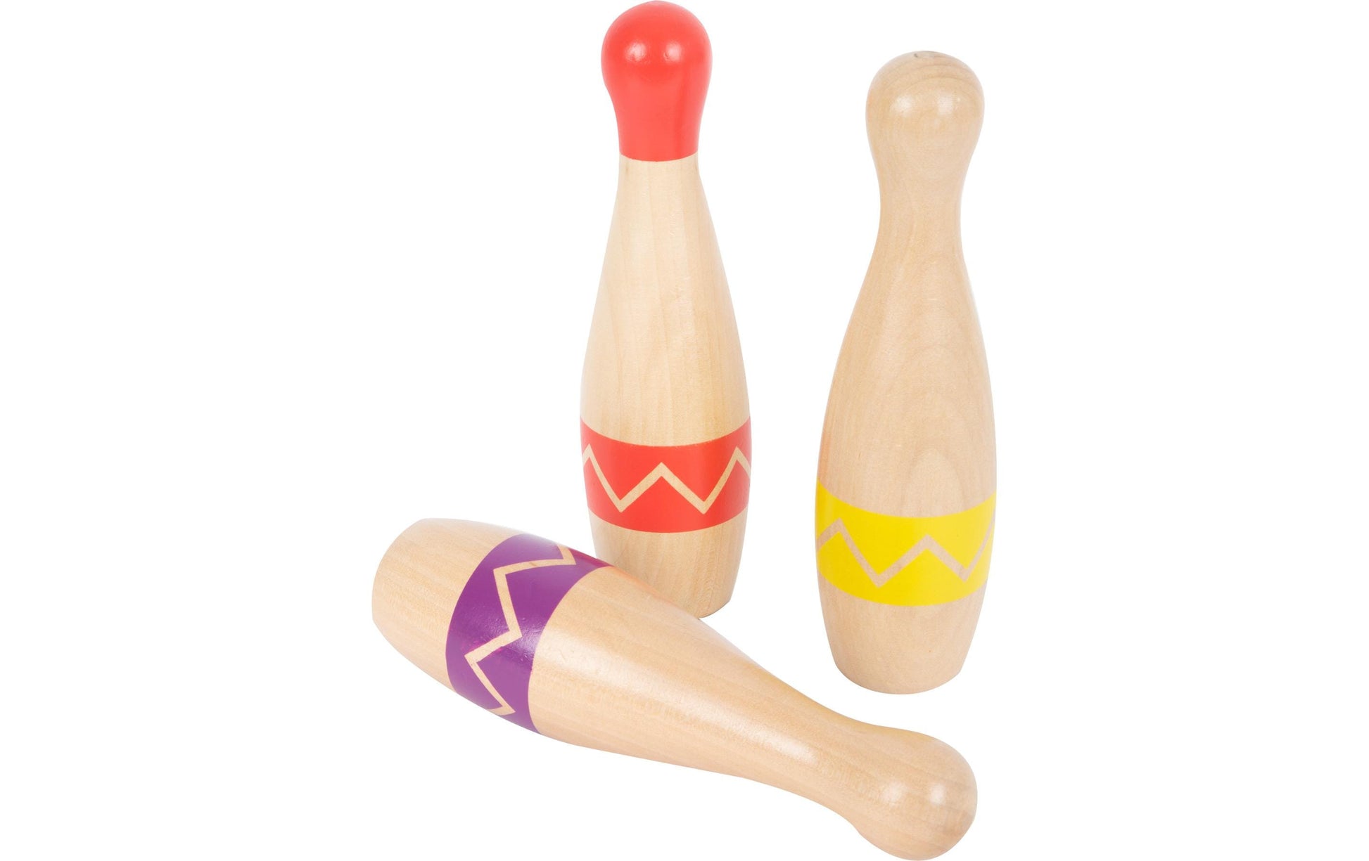 Small foot Kegelspiel – 11-teilig – ab 3 Jahren – Holz, mehrfarbig