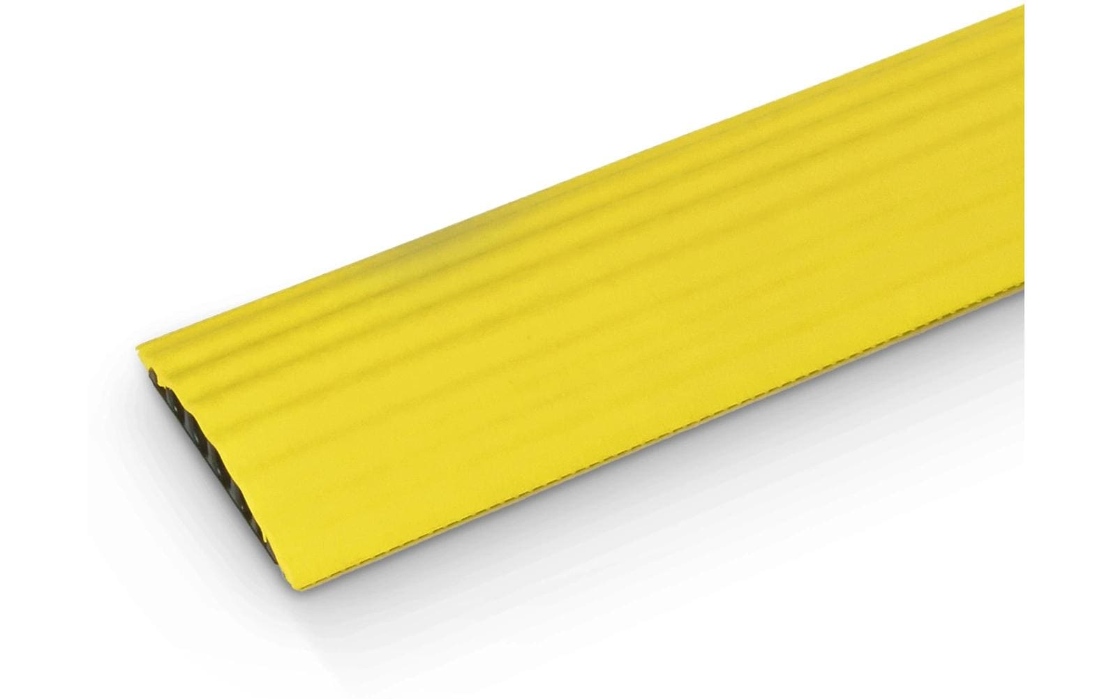 Defender Wandkanal – 125 × 20 mm – 0,9 m – Polyurethan – Gelb, 4 Kanäle