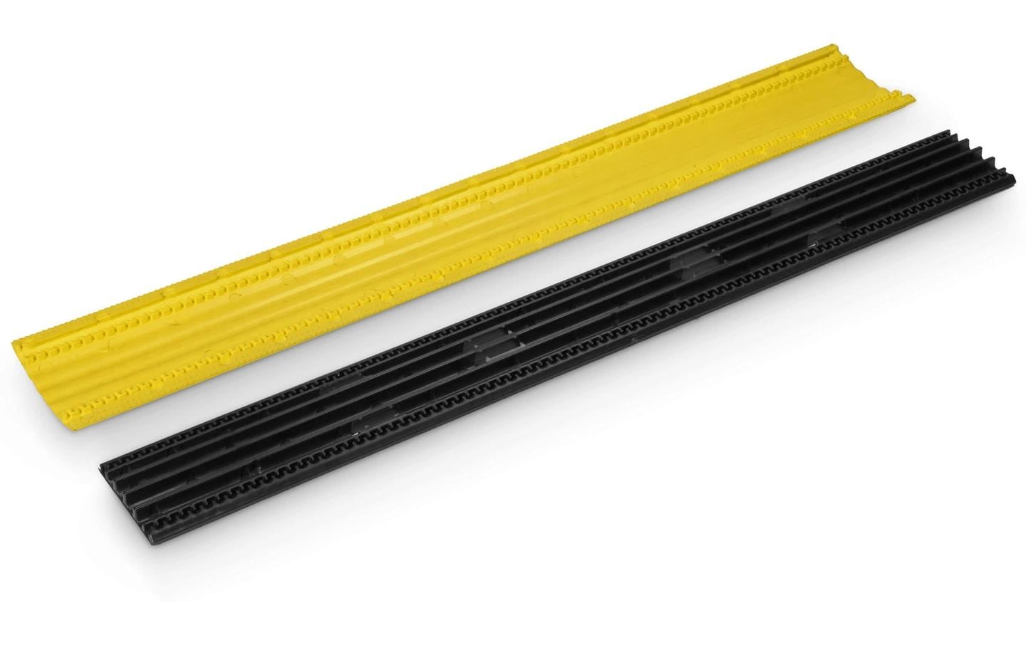 Defender Wandkanal – 125 × 20 mm – 0,9 m – Polyurethan – Gelb, 4 Kanäle