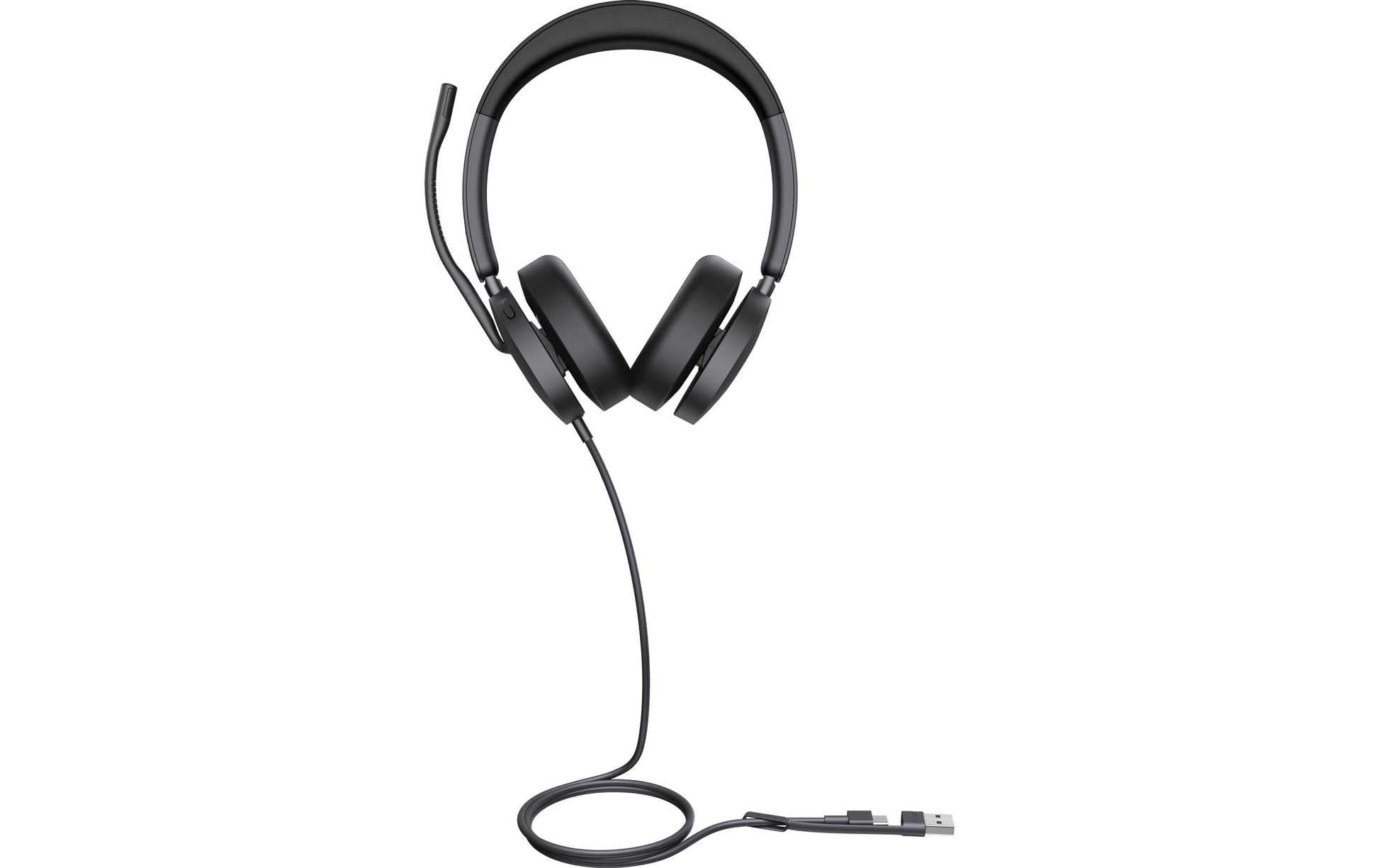 Yealink UH48 UC – Duo Headset, On-Ear – USB-C/USB-A, Noise-Cancelling Mikrofon – Schwarz – für Microsoft Teams