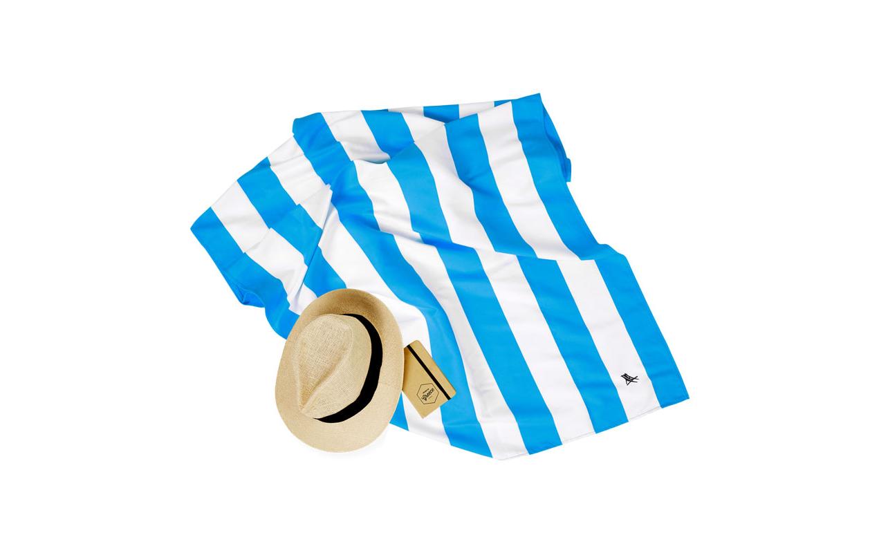 Dock & Bay Wohndecke – Polyester, Blau, Weiss – 90 × 200 cm