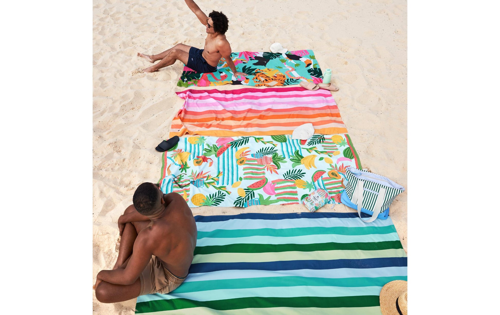 Dock & Bay Summer XL Wohndecke – Polyester, Mehrfarbig – 90 × 200 cm