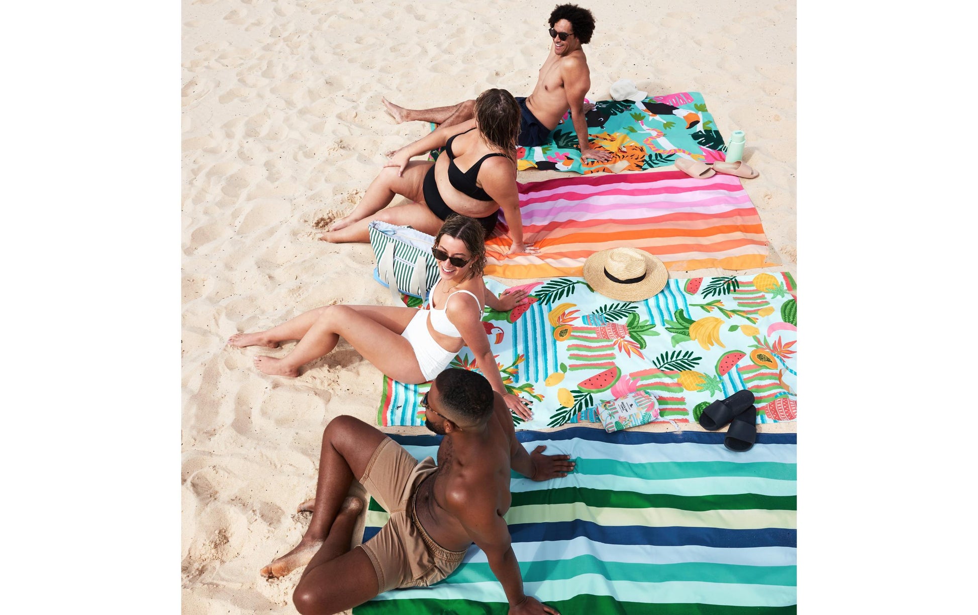 Dock & Bay Summer XL Wohndecke – Polyester, Mehrfarbig – 90 × 200 cm