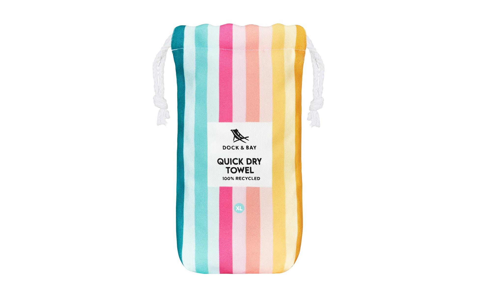 Dock & Bay Summer XL Coastal Candy Wohndecke – Polyester, Mehrfarbig – 90 × 200 cm