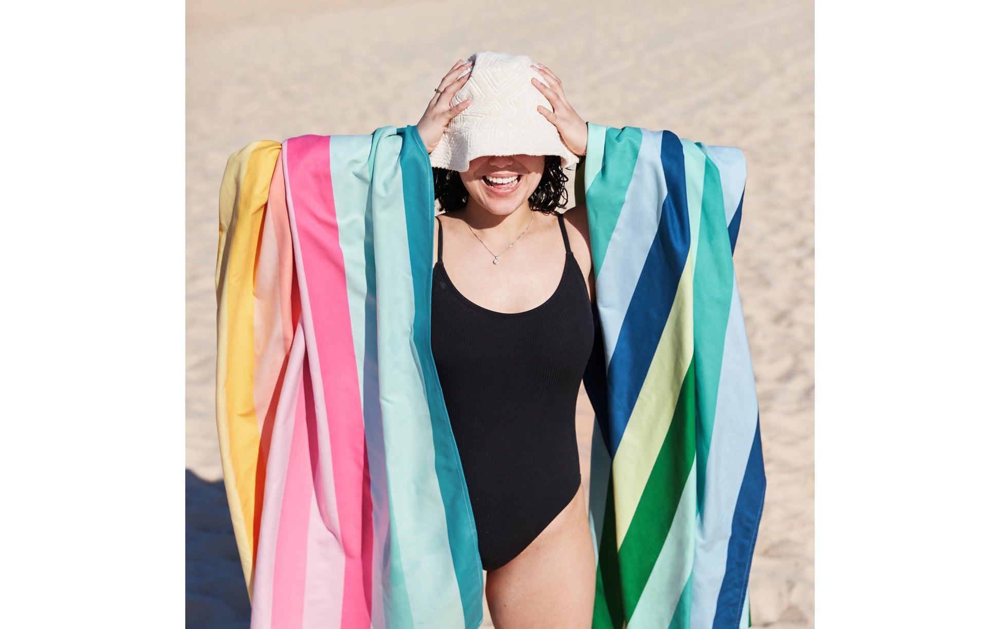 Dock & Bay Summer XL Coastal Candy Wohndecke – Polyester, Mehrfarbig – 90 × 200 cm