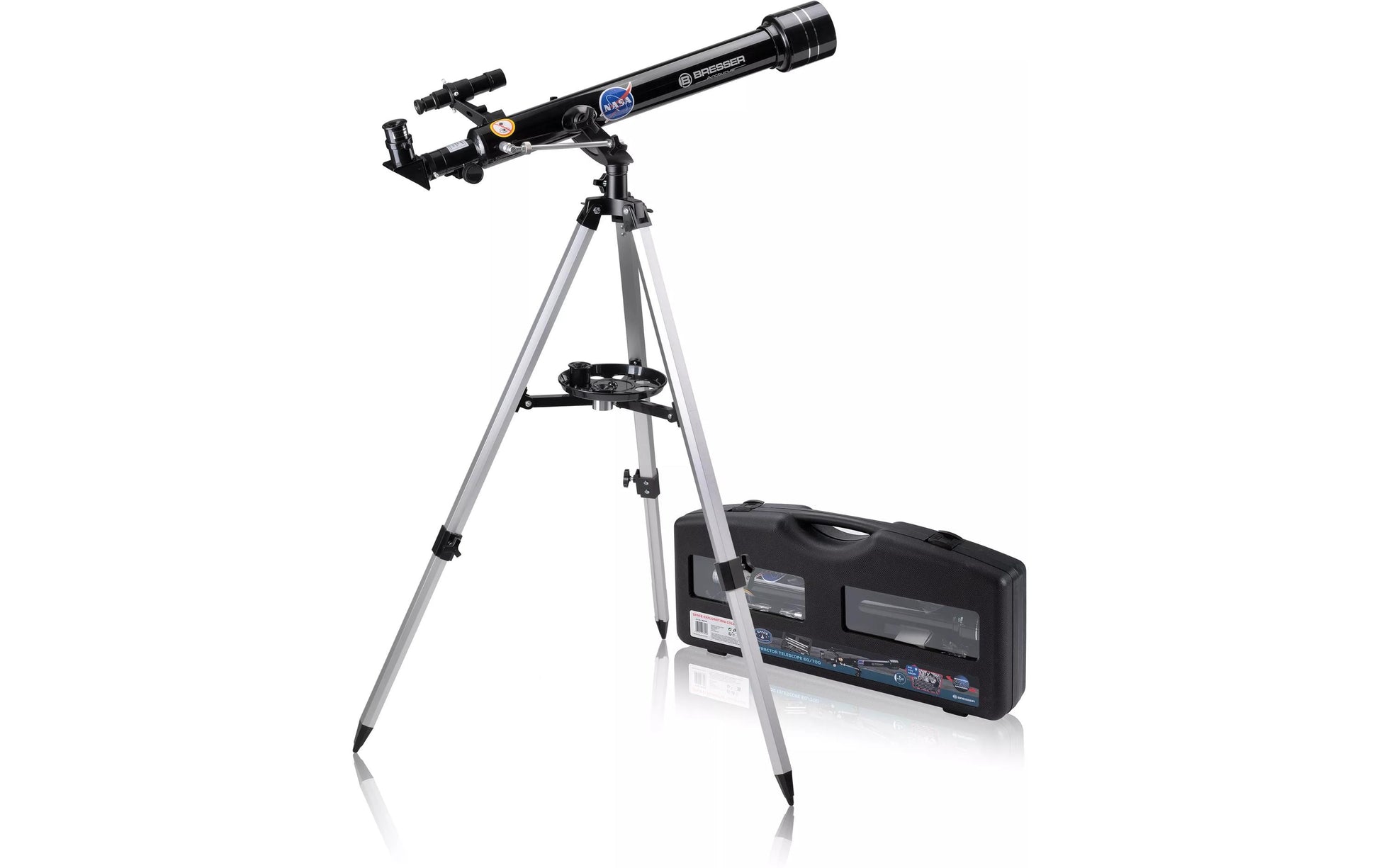 Bresser Optics Linsenteleskop (Refraktor) – Space Exploration 60/700, 175× Vergrösserung