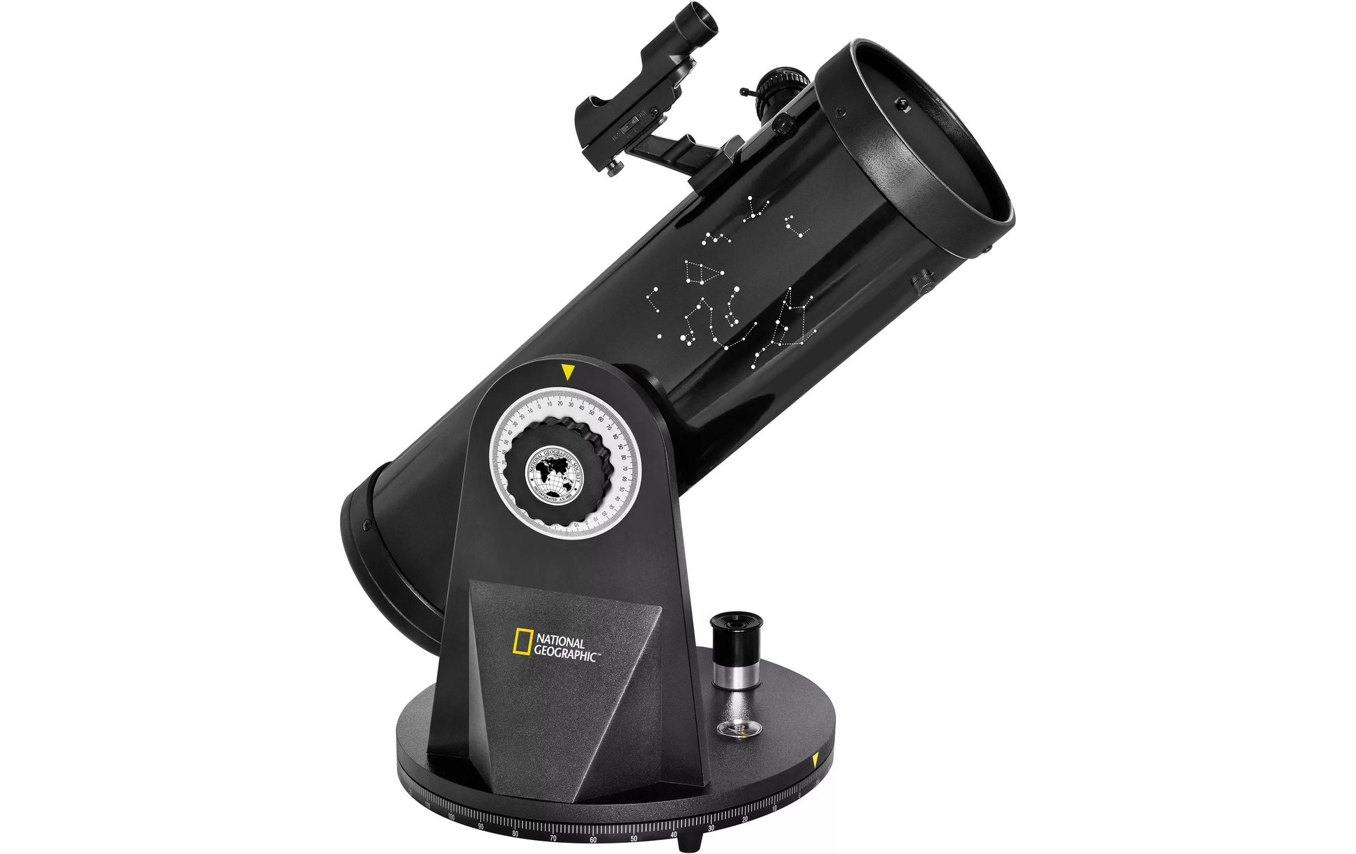 National Geographic Spiegelteleskop – Teleskop 114/500, 11,4 cm Ø, 500 mm Brennweite, 167×