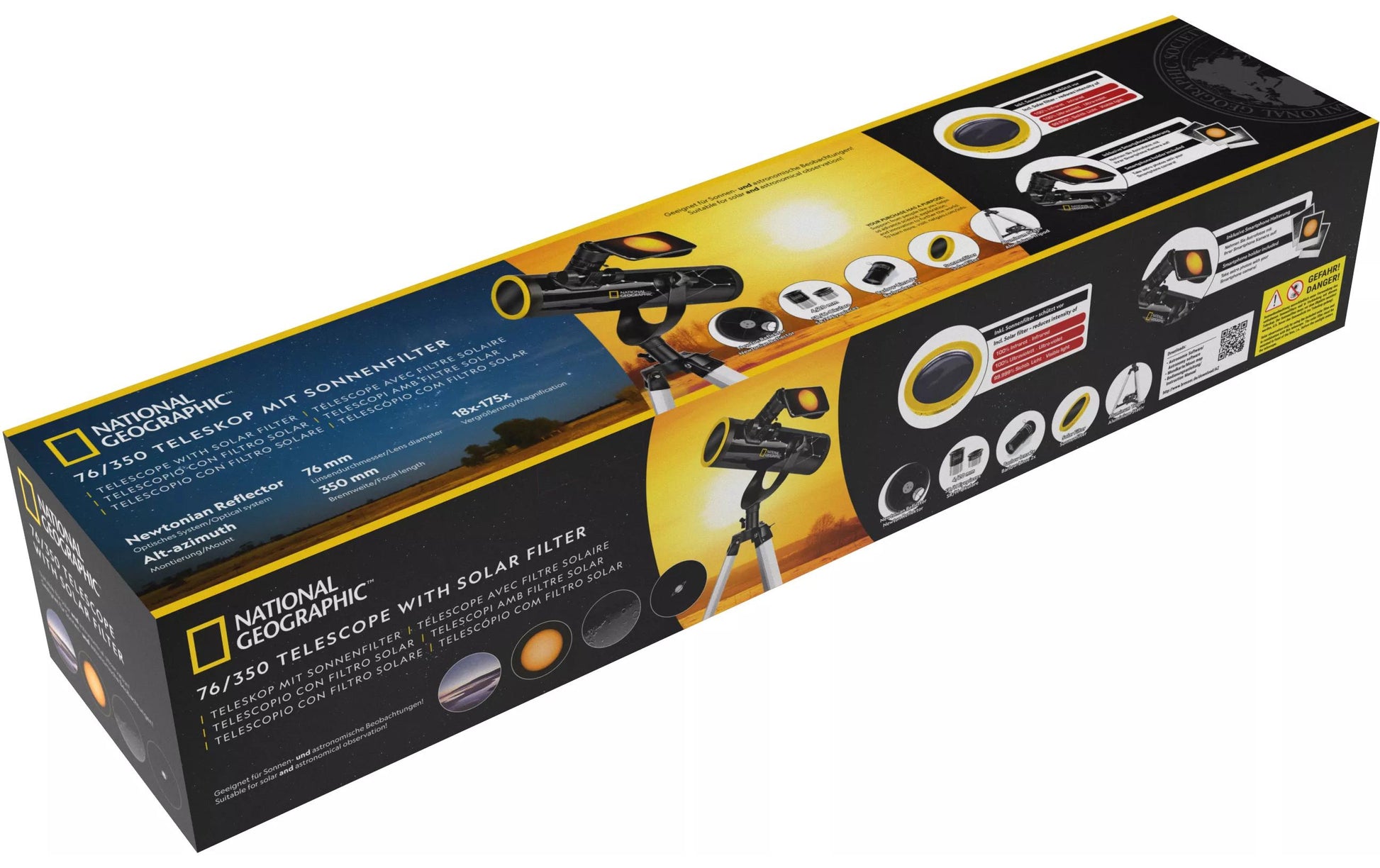 National Geographic Taschenmonokular 76/350 – 117×76 mm