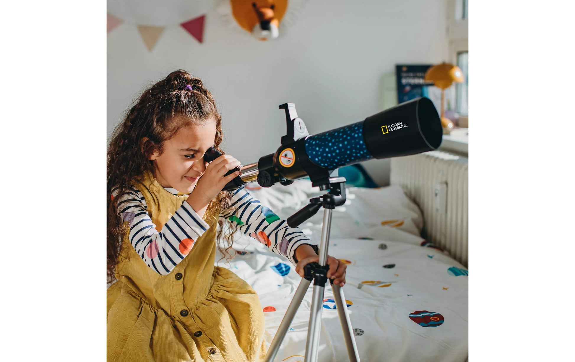 National Geographic Kinderteleskop – 40/400, 300×, Brennweite 400 mm, Refraktor