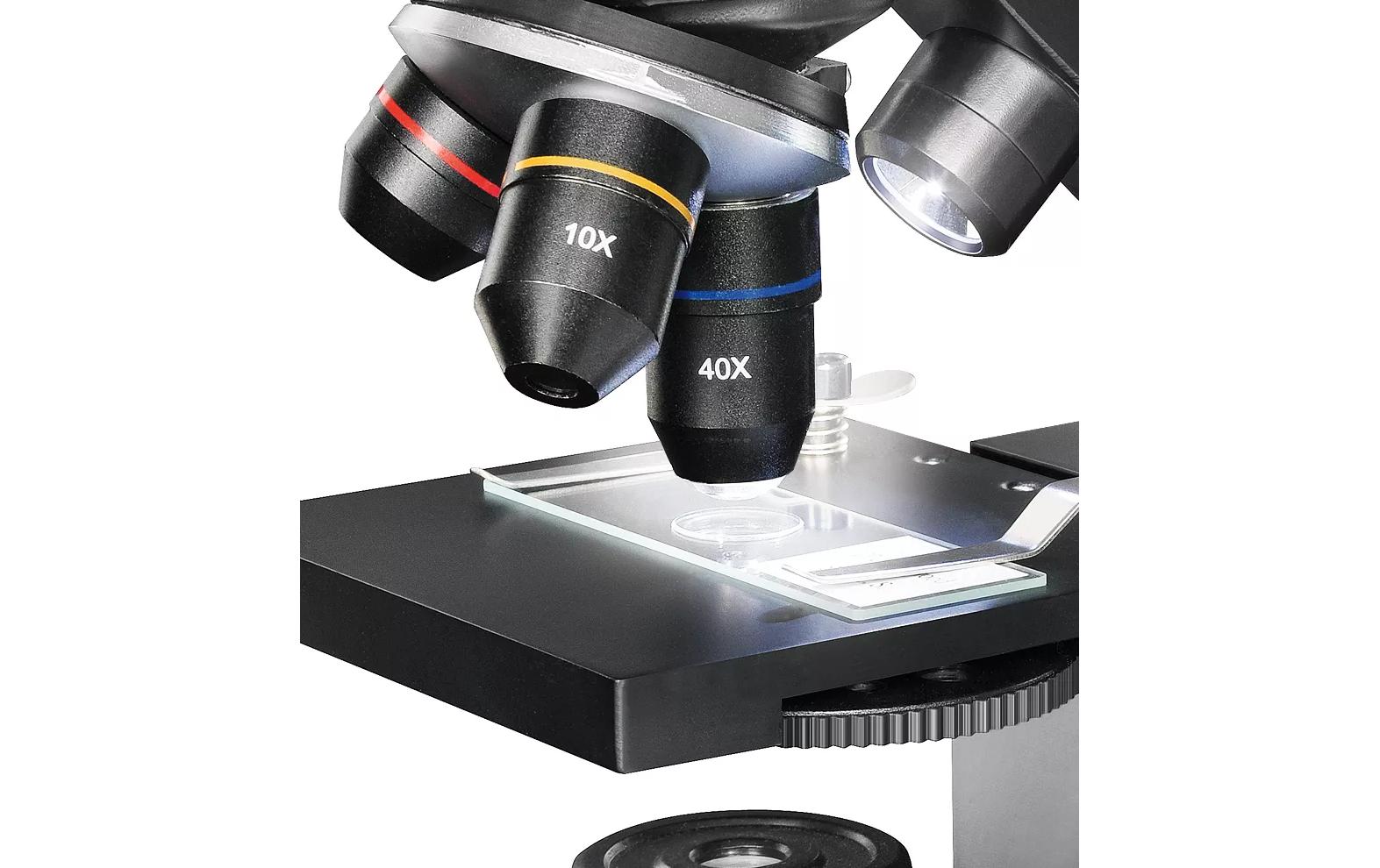 National Geographic Mikroskop-Bausatz – BR-9039001, 40–1280×, LED-Beleuchtung, ab 6 Jahren