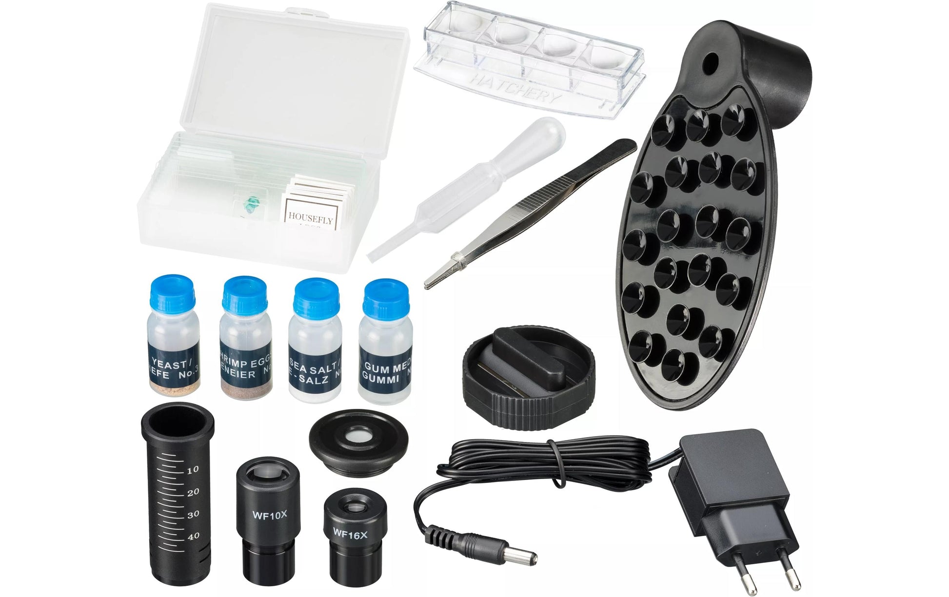 National Geographic Mikroskop-Bausatz – BR-9039001, 40–1280×, LED-Beleuchtung, ab 6 Jahren