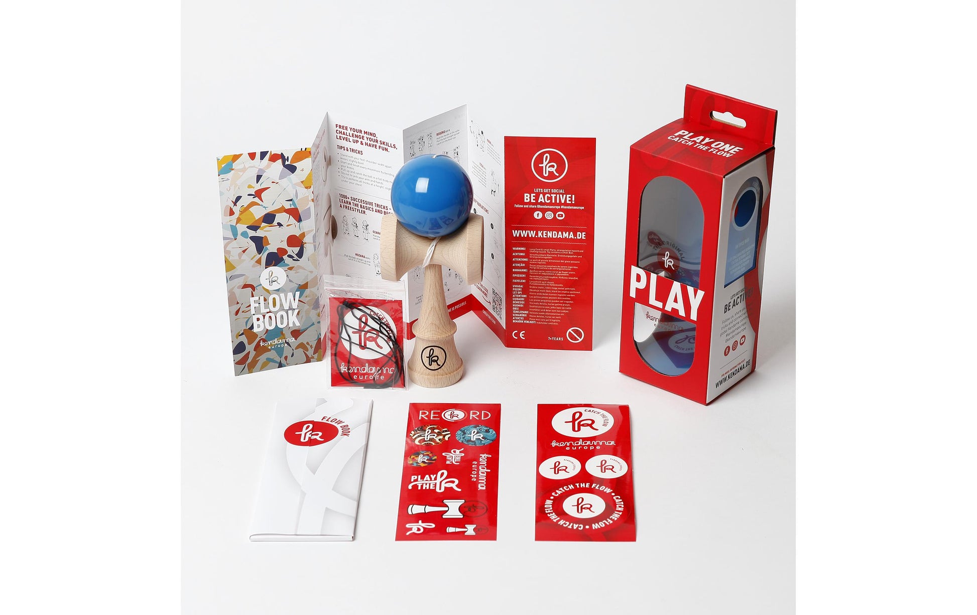 Kendama Europe Play One Kendama – ab 7 Jahren – Buche, blau – CE