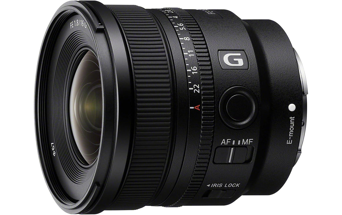 Sony FE 16mm F1.8 G Objektiv – E-Mount – 16 mm f/1.8 – Bildstabilisator (OSS) – für Sony E-Mount