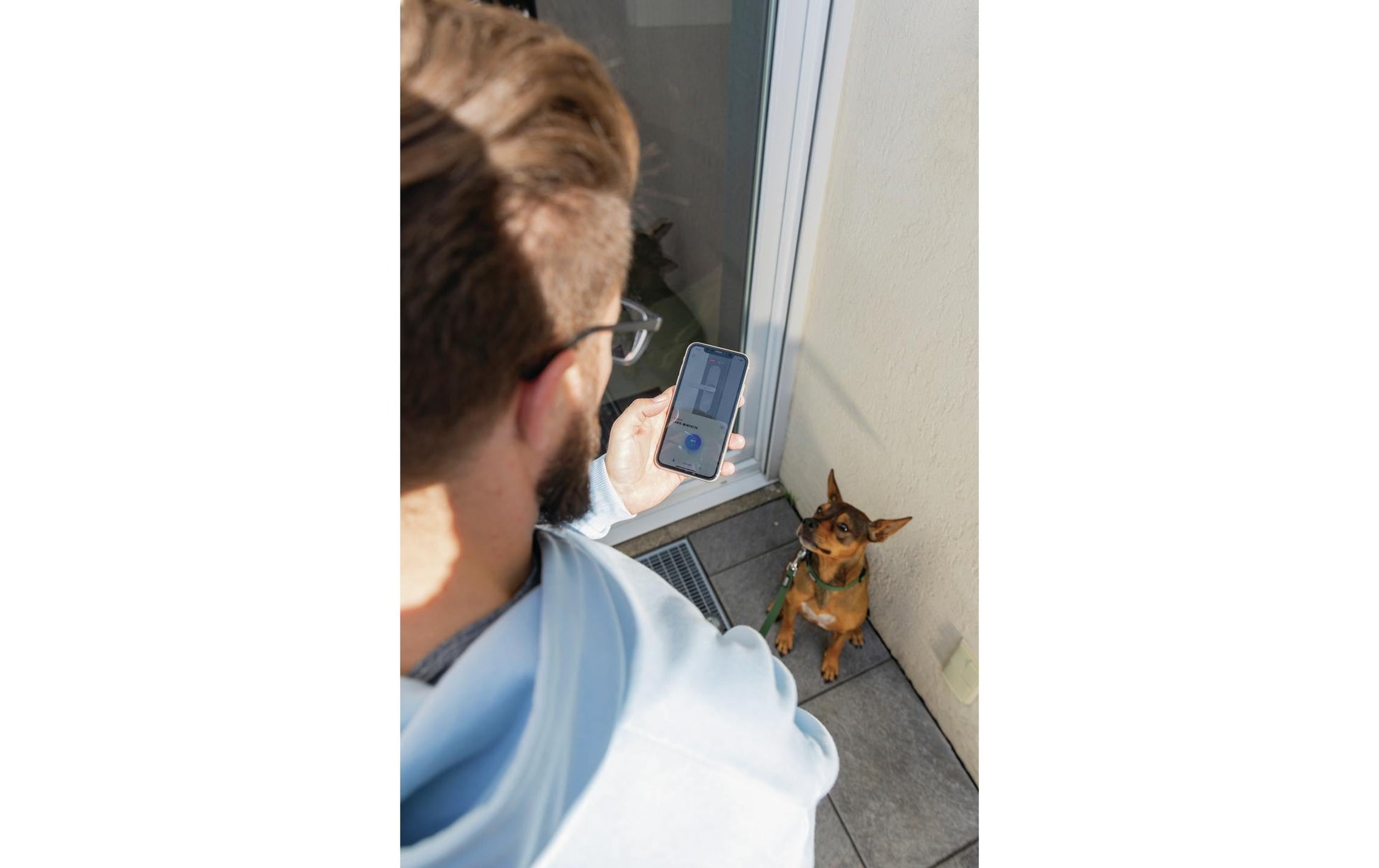 ABUS WINTECTO One FCA4100W Smart-Vorhängeschloss – BT, Batteriebetrieben (AA), Weiss, 63×92×300 mm