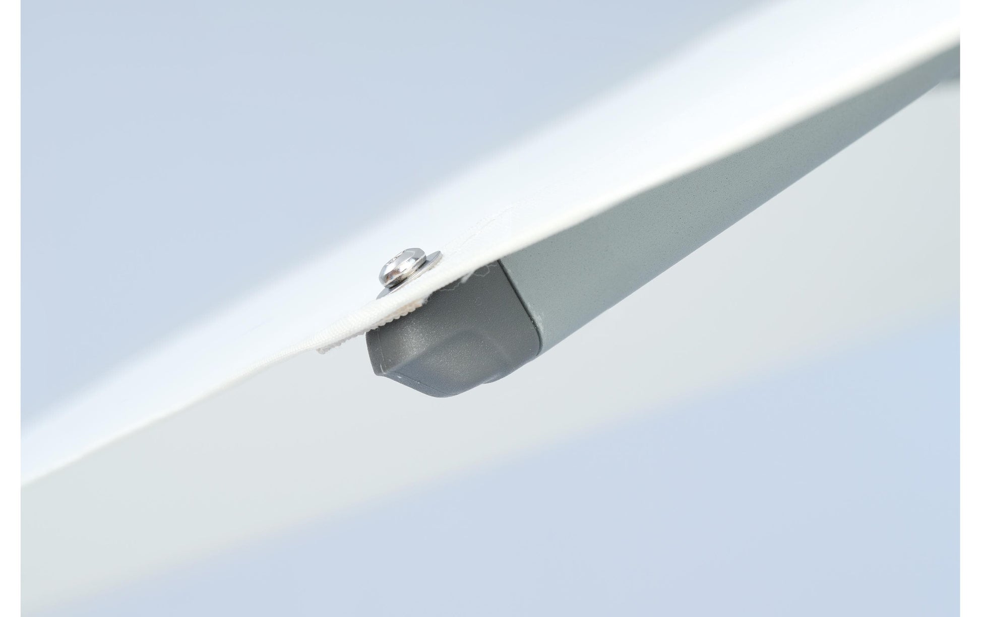 Suncomfort by Glatz Stockschirm Shell Turn – Ø 250 cm, L 239 cm – Graubraun – höhenverstellbar, neigbar