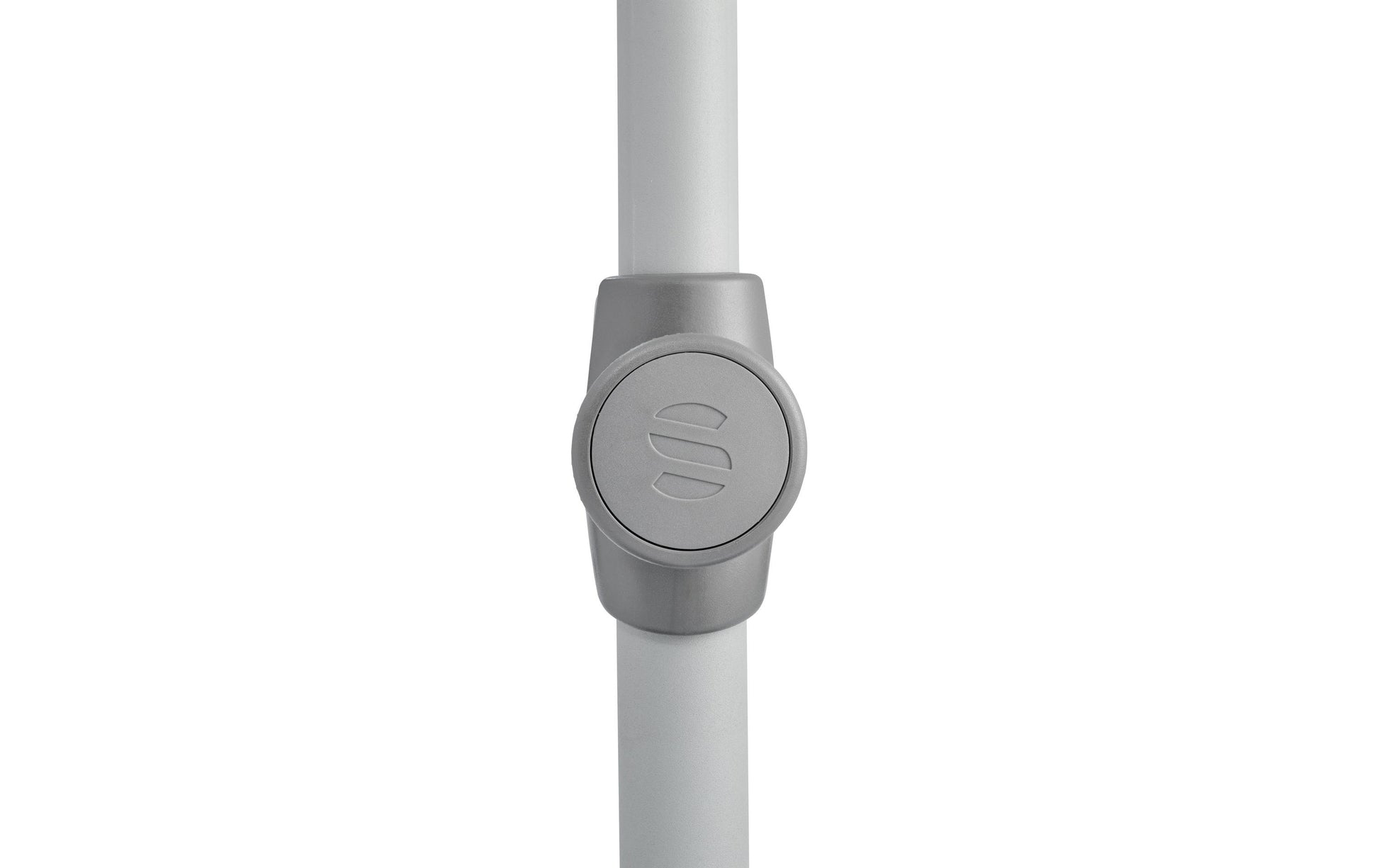 Suncomfort by Glatz Stockschirm Shell Turn – Ø 250 cm, L 239 cm – Graubraun – höhenverstellbar, neigbar