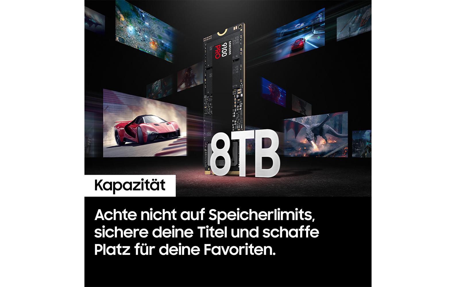 Samsung 9100 Pro (MZ‑VAP1T0BW) – 1 TB M.2 2280 PCIe 5.0 NVMe – 14'700/13'300 MB/s (Lesen/Schreiben)