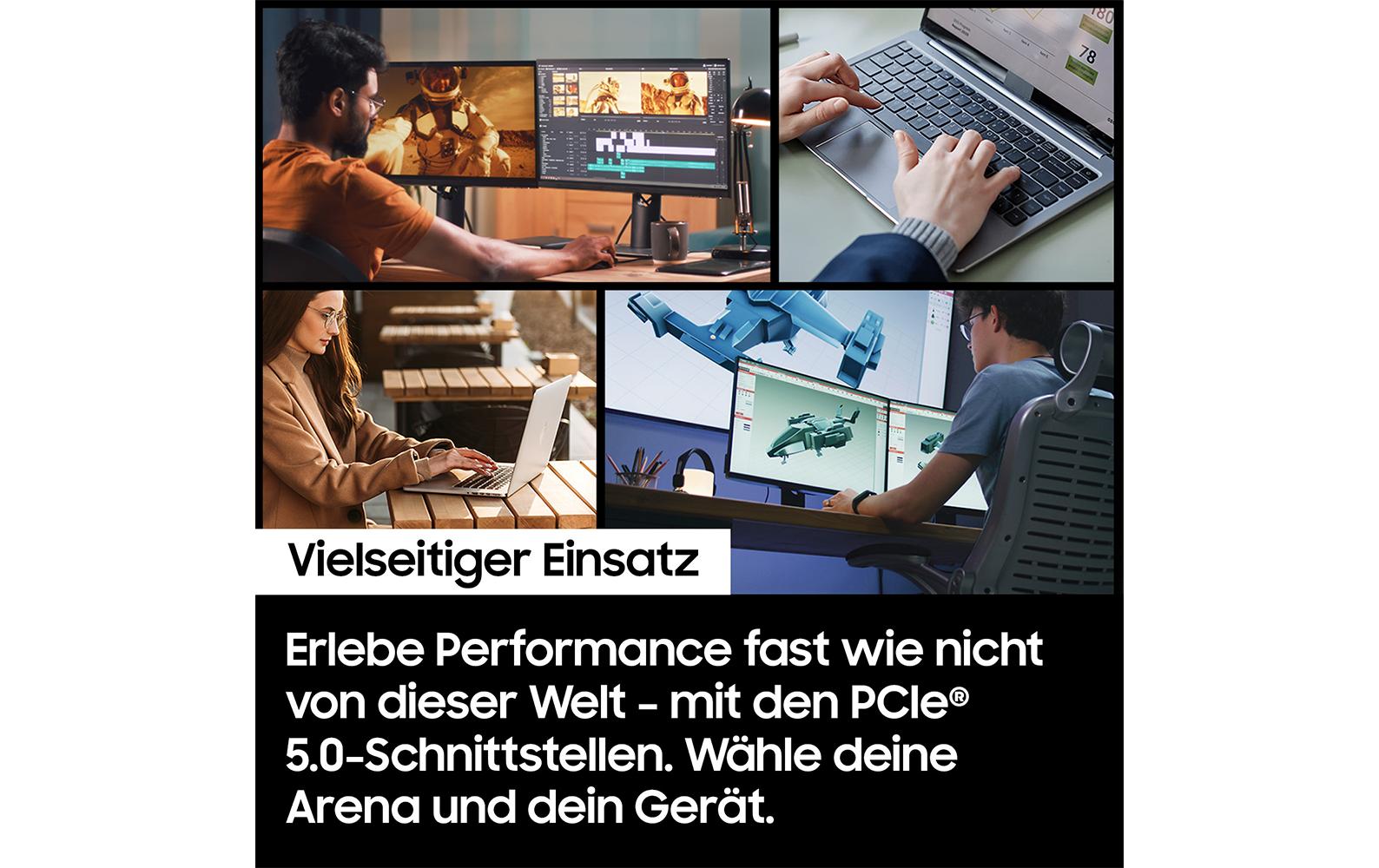 Samsung 9100 Pro (MZ‑VAP1T0BW) – 1 TB M.2 2280 PCIe 5.0 NVMe – 14'700/13'300 MB/s (Lesen/Schreiben)