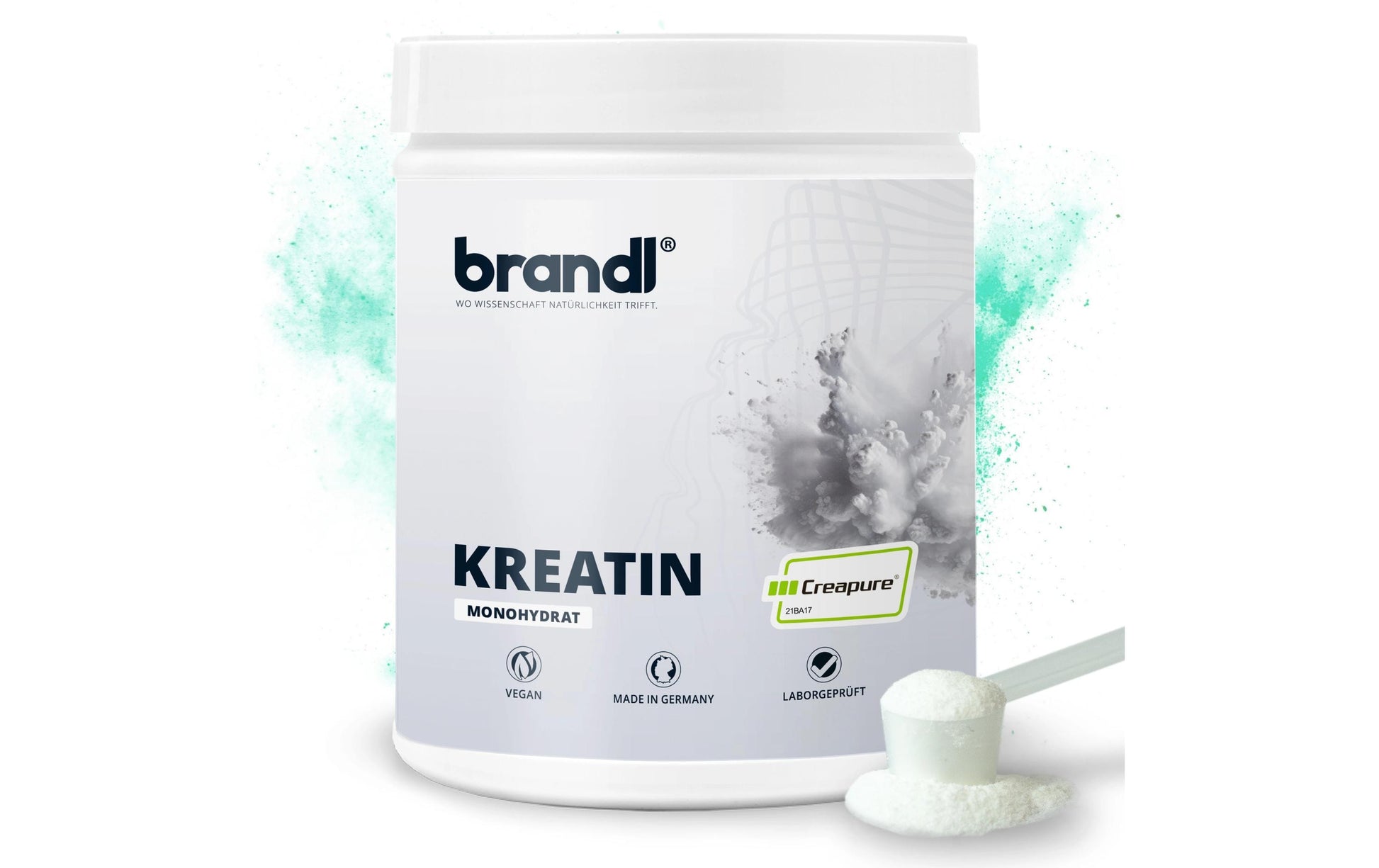 Brandl Nutrition Kreatin Monohydrat Pulver – Neutral – 500 g