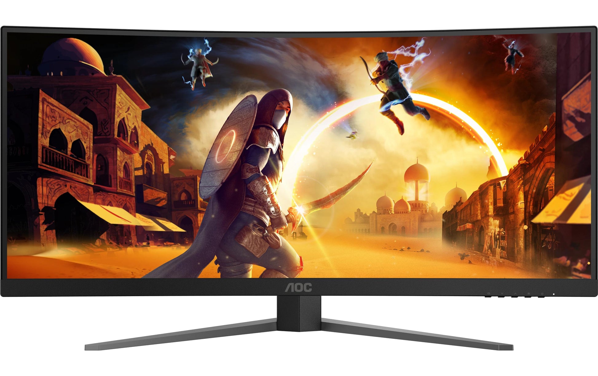 AOC CU34G4 – 34" Gebogener 1500R, 3440 × 1440 (UWQHD), VA, 180 Hz, HDR10