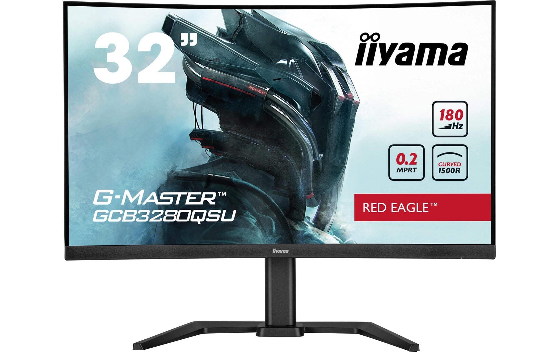 iiyama GCB3280QSU-B2 – Monitor, 32" 2560 × 1440 (WQHD), Gebogen, 300 cd/m²
