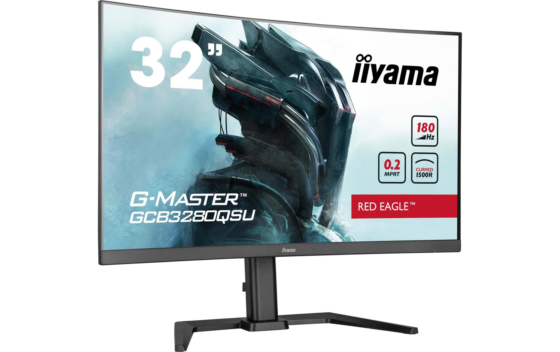 iiyama GCB3280QSU-B2 – Monitor, 32" 2560 × 1440 (WQHD), Gebogen, 300 cd/m²