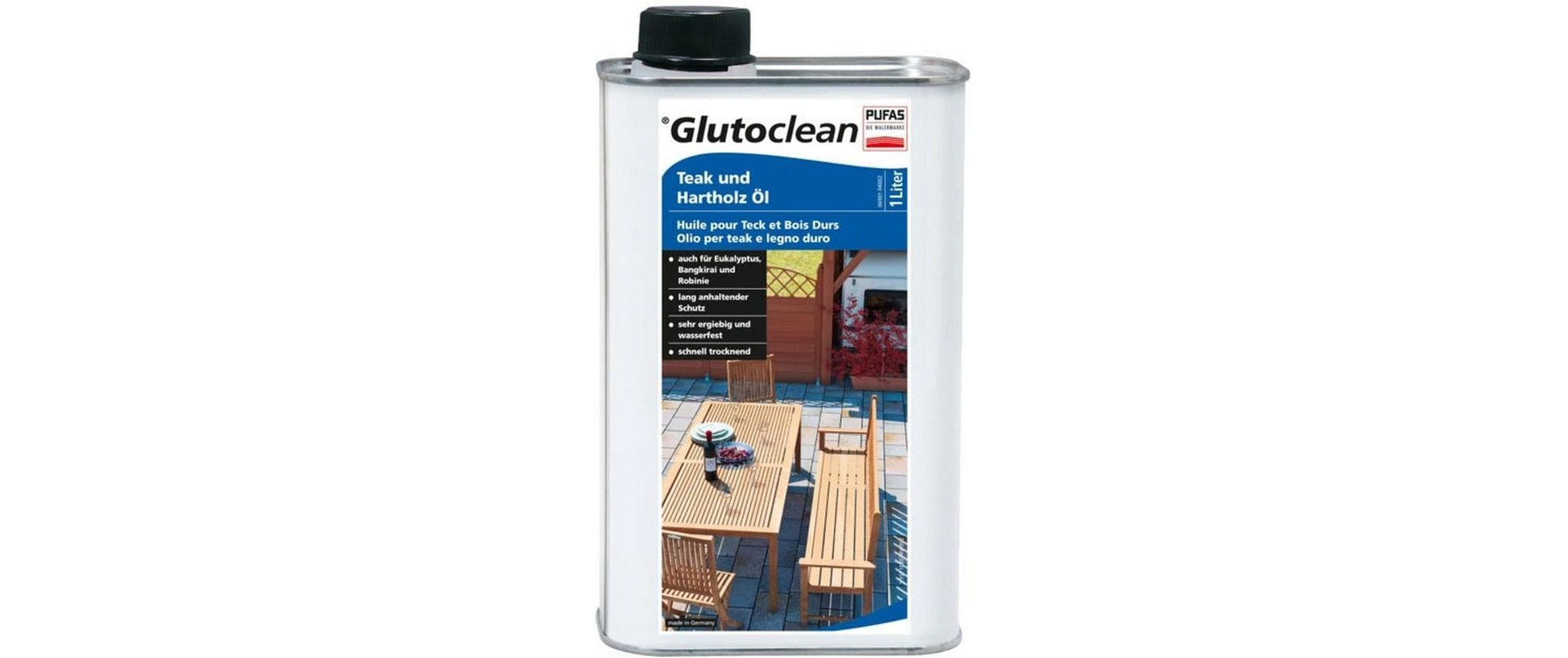 Glutoclean Holz-/Möbelpflege für Teak und Hartholz – Öl