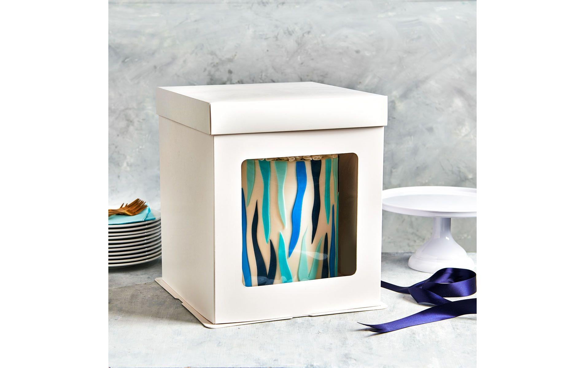 FunCakes Cupcake-Box – 304 × 304 × 345 mm, weiss