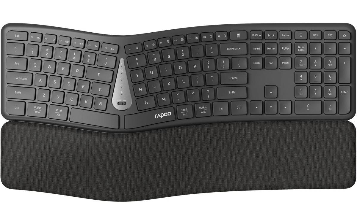Rapoo Tastatur, kabellos (Bluetooth/2,4 GHz), CH-Layout (DE-CH)