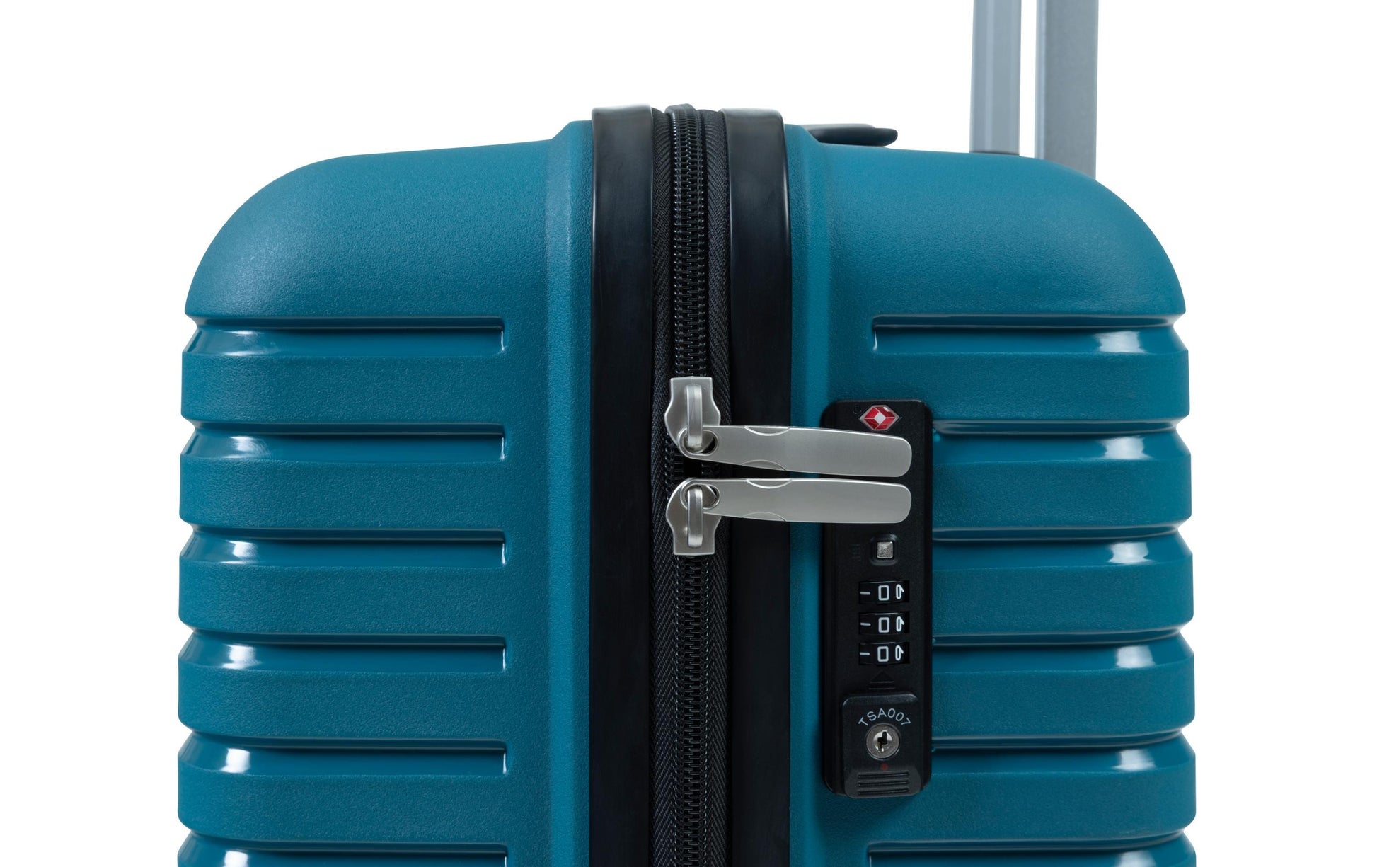 KOOR Trolley Manila – 40 l, Hartschale, 4 Rollen, mit TSA, Petrol, 34 × 56 × 21 cm