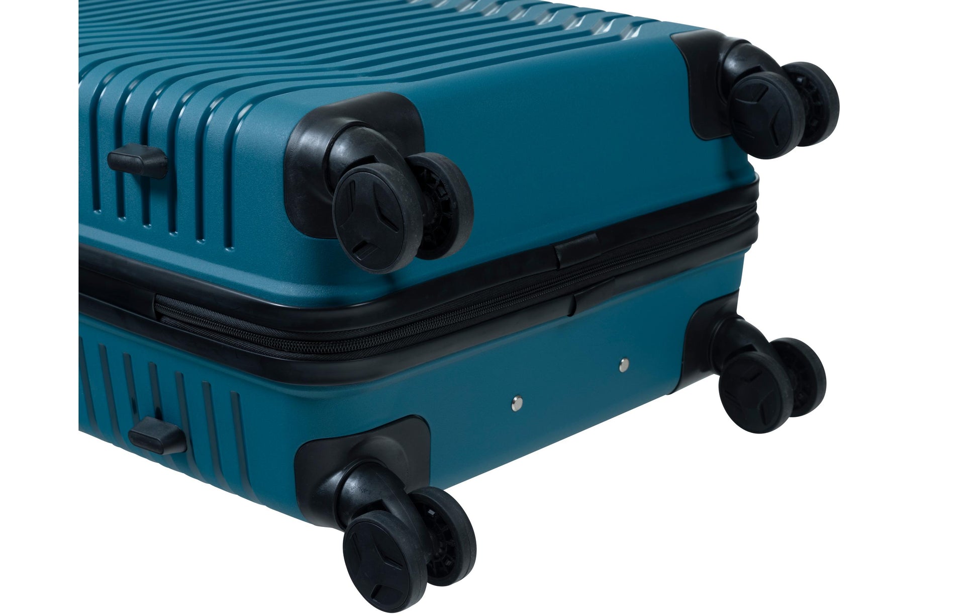 KOOR Trolley – 95 l, Hartschale, 4 Rollen, mit TSA, Petrol, 46 × 76 × 30 cm
