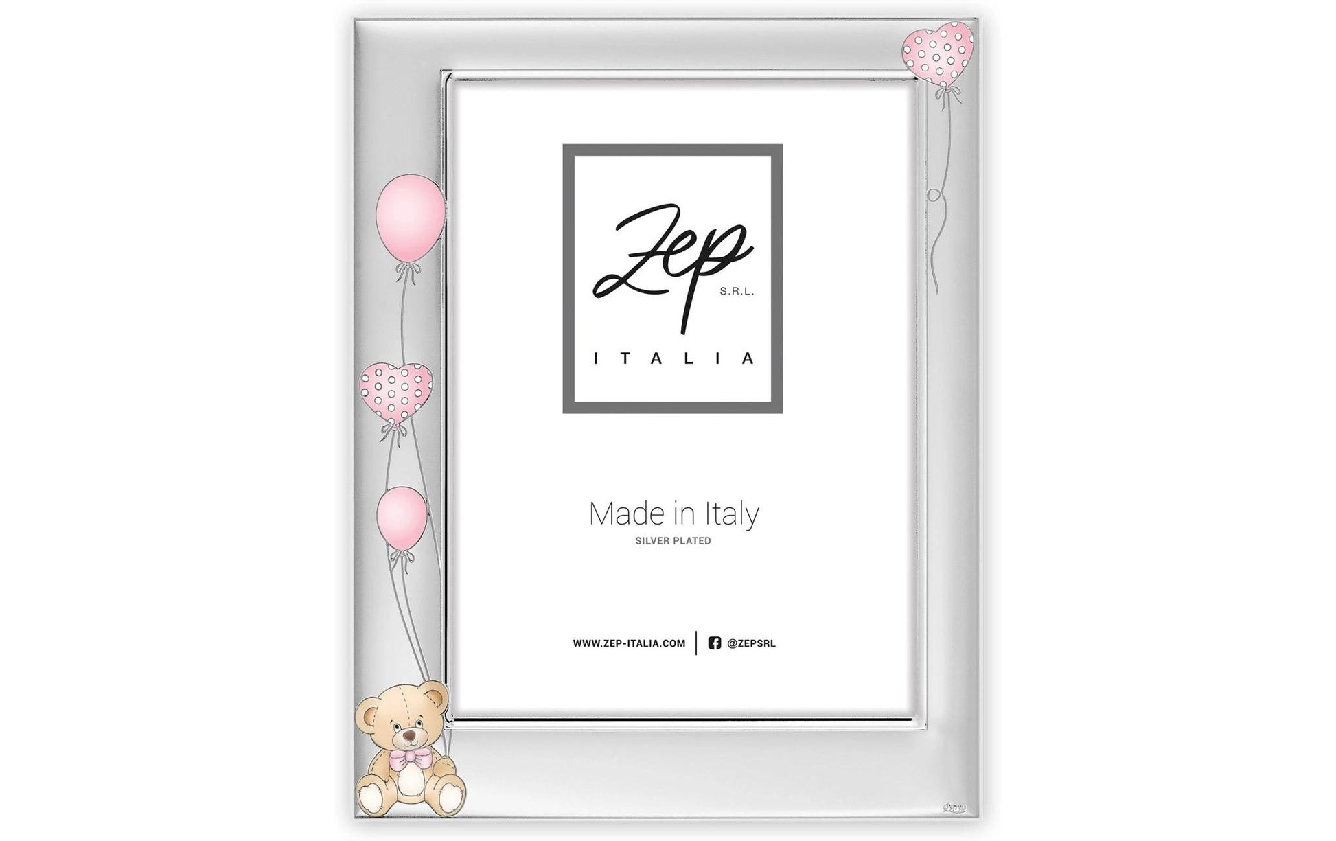ZEP Bilderrahmen – für 10 × 15 cm – Metall & Holz, Rosa