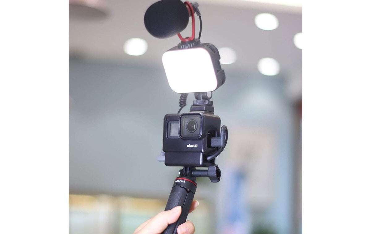 Vijim VL100C LED-Videolicht – 2500 Lux, 2500–6500 K, dimmbar – für Kameras, DSLRs, Smartphones u. a. – Schwarz