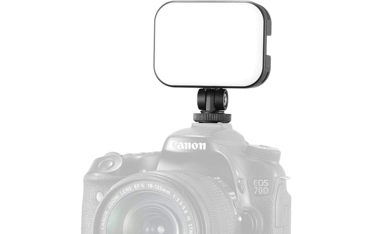 Vijim VL100C LED-Videolicht – 2500 Lux, 2500–6500 K, dimmbar – für Kameras, DSLRs, Smartphones u. a. – Schwarz