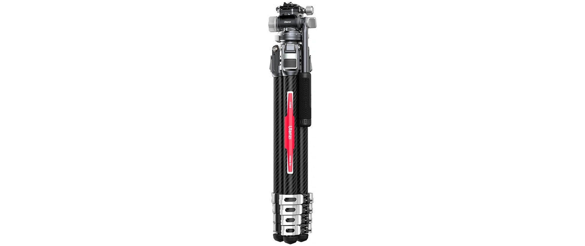 Ulanzi TT09-A Reise-Stativ – Carbon, bis 142 cm, 45 cm, 1,5 kg, 5 kg Traglast – für Arca-Swiss, F38, CLAW