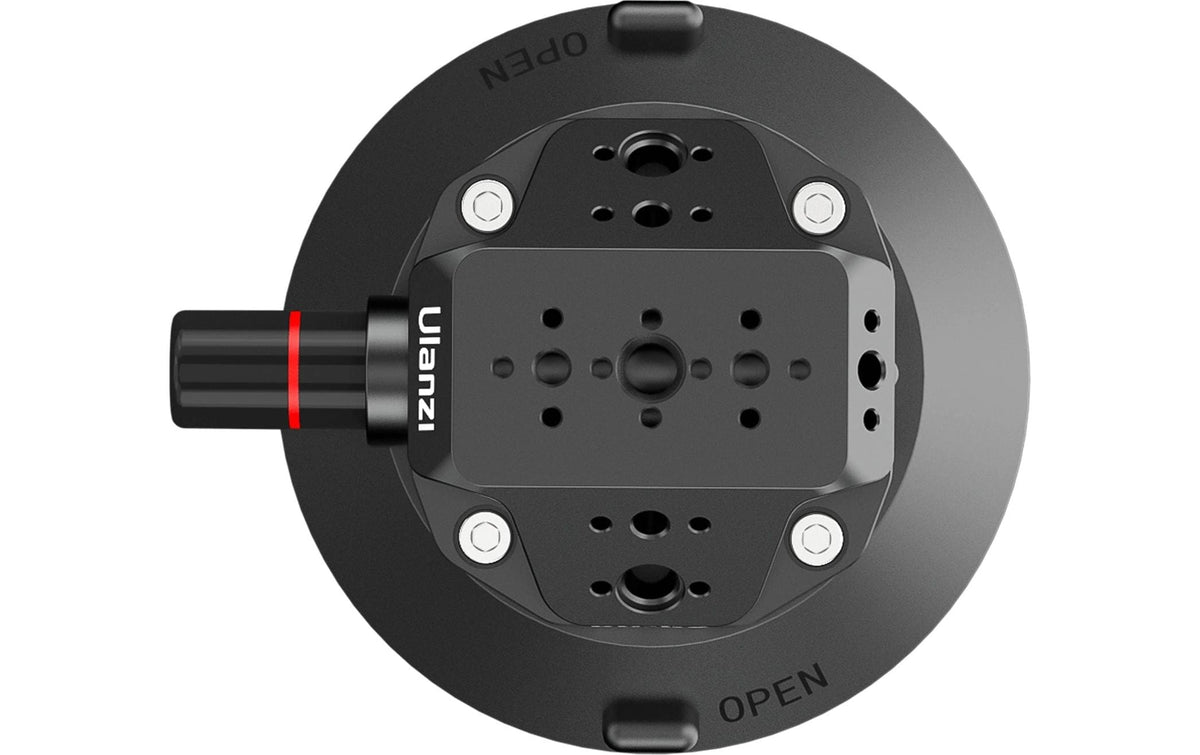 Ulanzi SC-02 Saugnapfhalterung – 360° drehbar – für Action-Kamera, Kamera, Handy/Smartphone – Schwarz