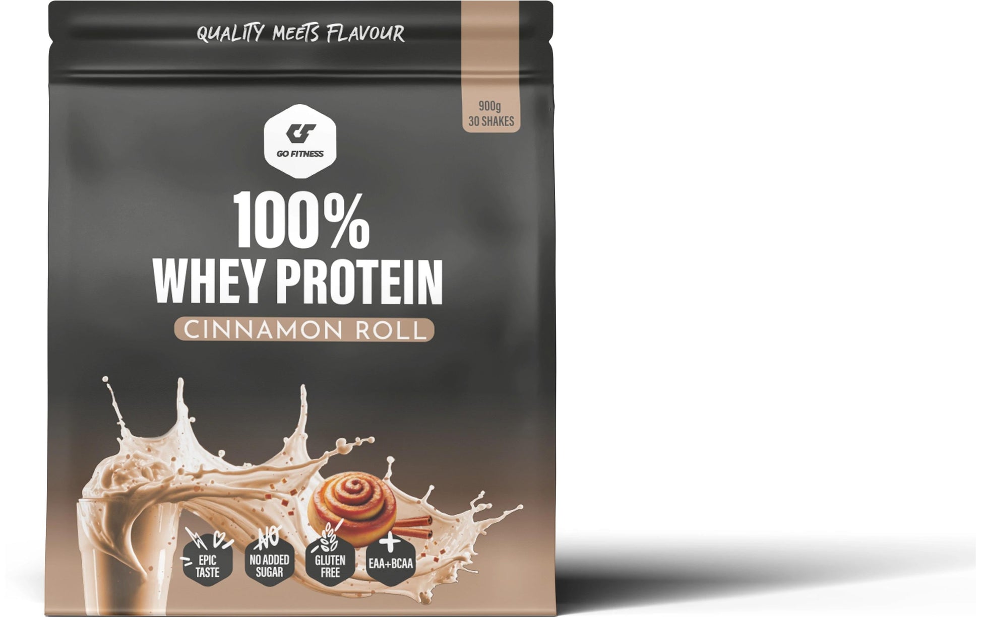 Go Fitness Whey Protein Zimt – glutenfrei – 900 g