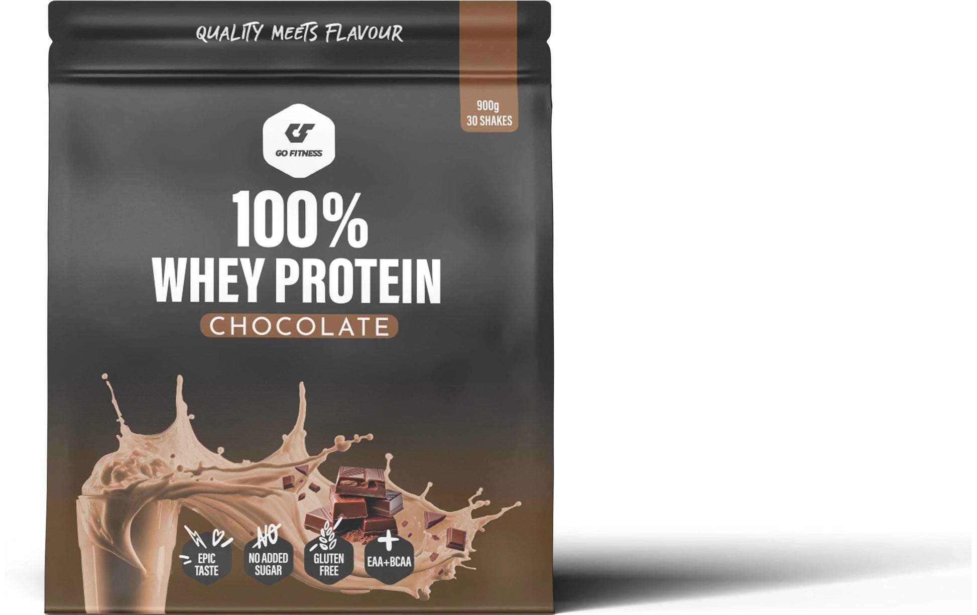 Go Fitness Whey Protein Pulver Schokolade – glutenfrei – 900 g