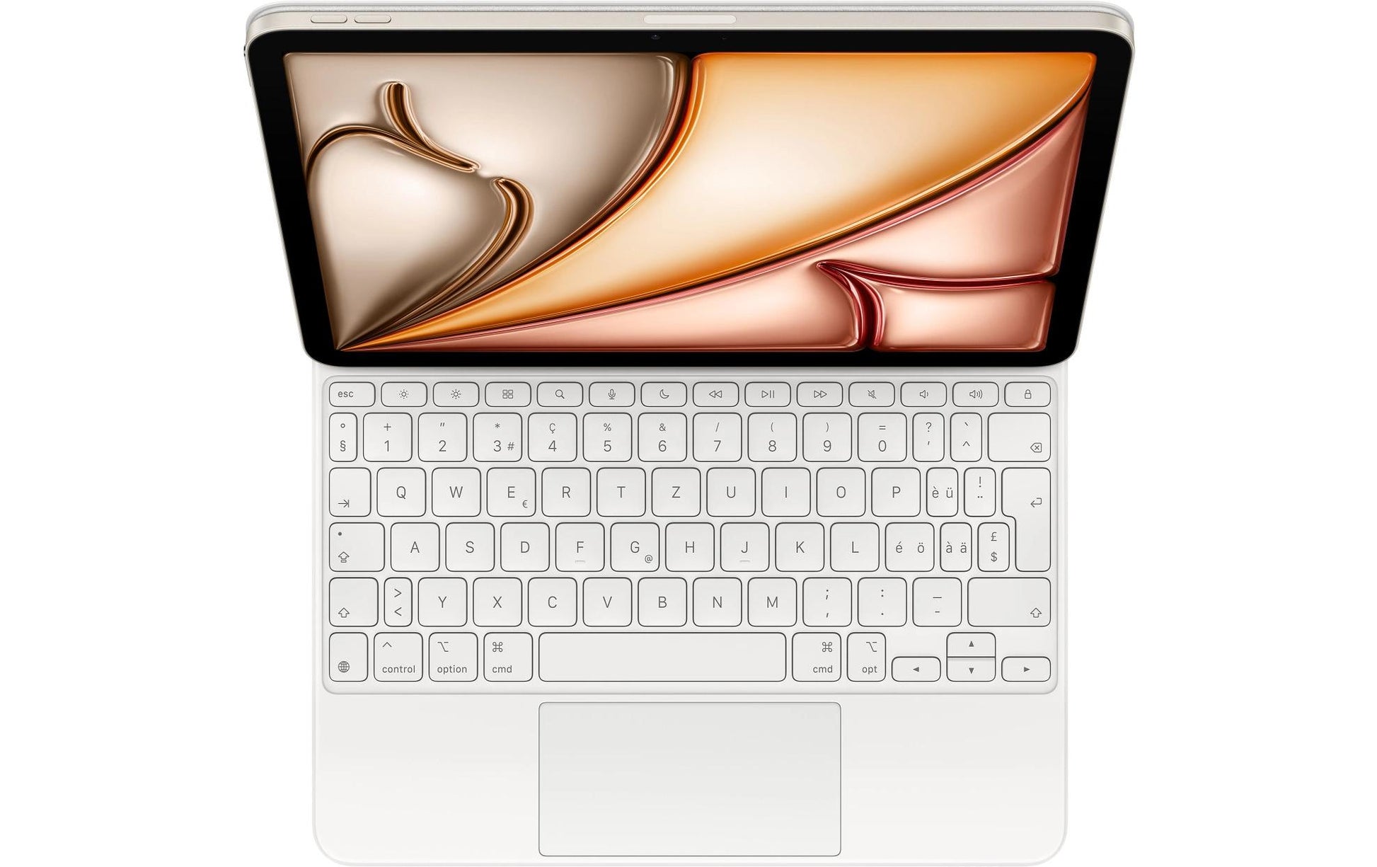 Apple Magic Keyboard – Tastatur – Schere – mit Trackpad – QWERTZ (CH) – Weiss – für iPad Air 11"