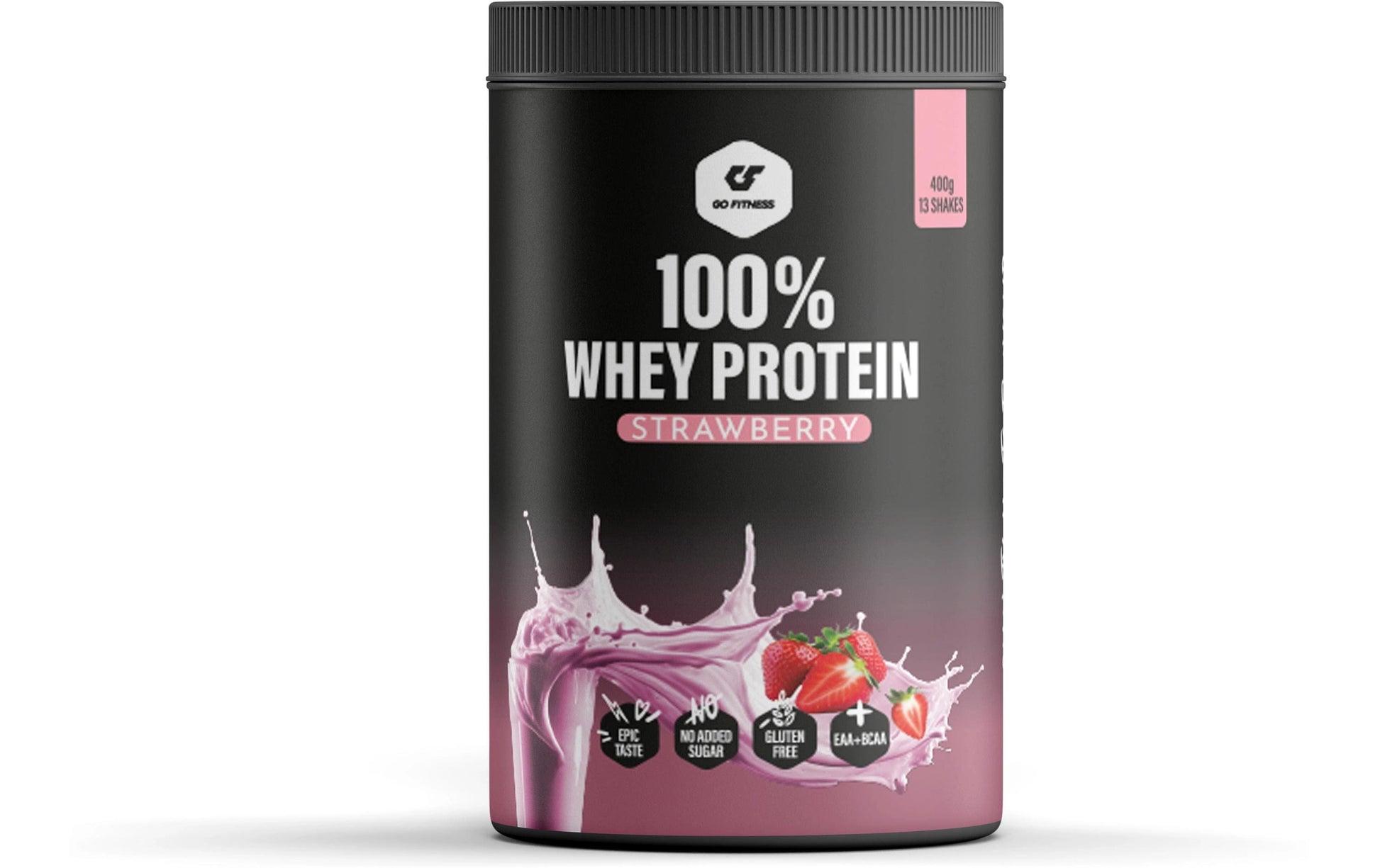 Go Fitness Whey Protein Pulver Erdbeere – 400 g