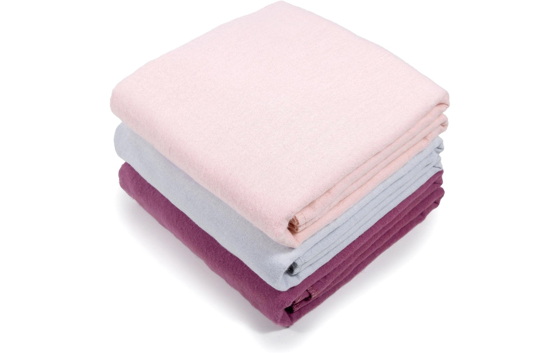 Makian Moltontücher – 80 × 80 cm, 3 Stk – Baumwolle – Rosa