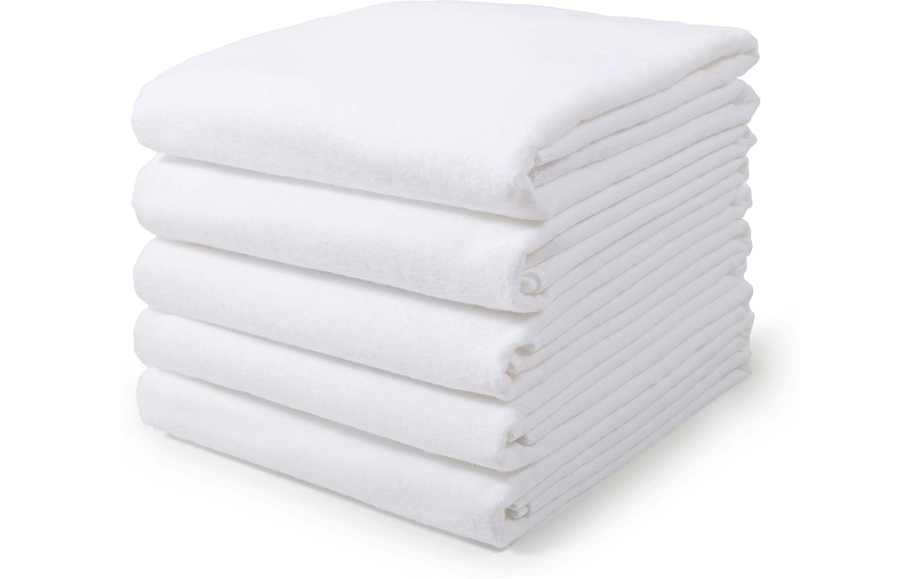Makian Handtuch-Set – 80 × 80 cm, Weiss, Baumwolle, 5er-Set, OEKO-TEX