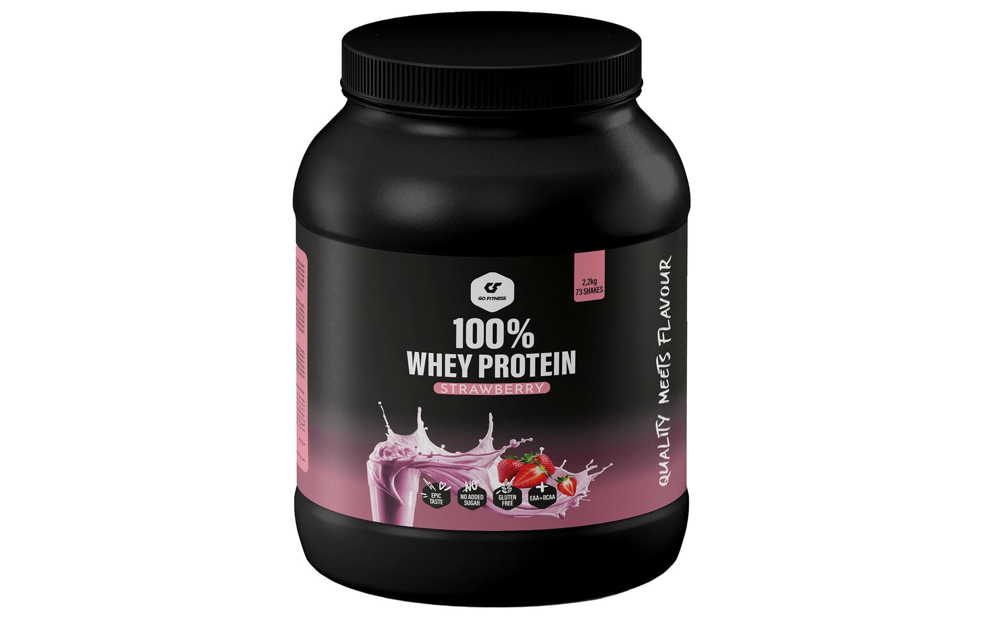 Go Fitness Whey Protein Pulver Erdbeere – 2,2 kg