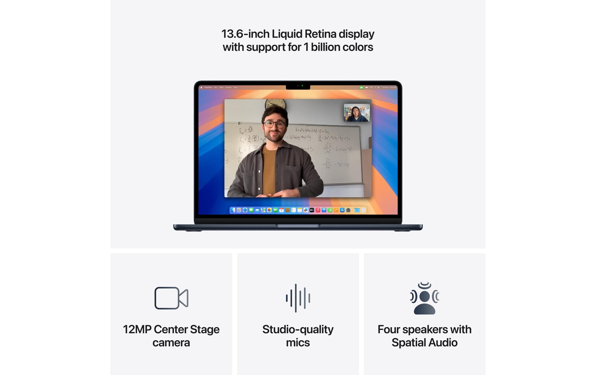 Apple MacBook Air 13,6" M4 (10-Kern), 16 GB, 1 TB SSD, Mitternacht – macOS