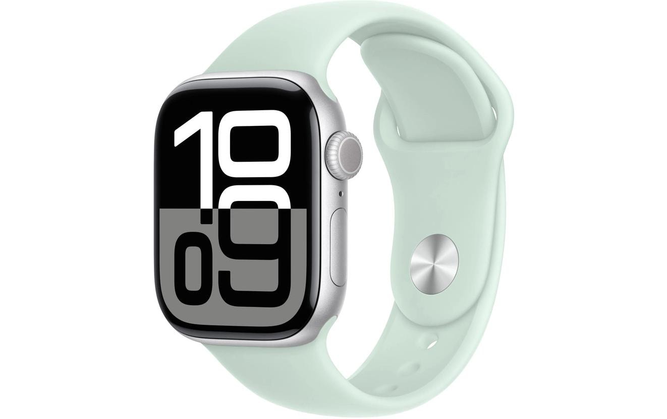 Apple Sportarmband – Armband – für Apple Watch 42 mm, Aquamarin, S/M, Kunststoff