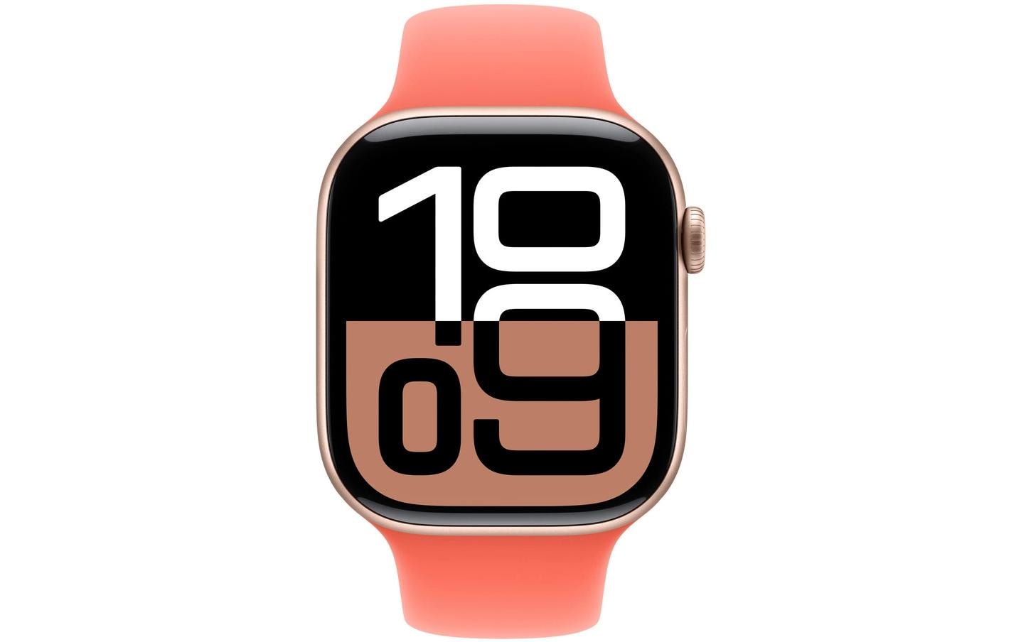 Apple Sportarmband – Armband – für Apple Watch 46 mm, Tangerine, S/M, Kunststoff