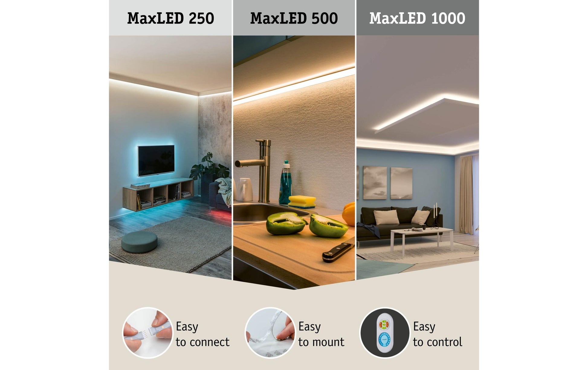 Paulmann Beleuchtungsstecker – Warmweiss, 24 V, IP20 – für LED-Strip – 4 Stk., Transparent/Kunststoff